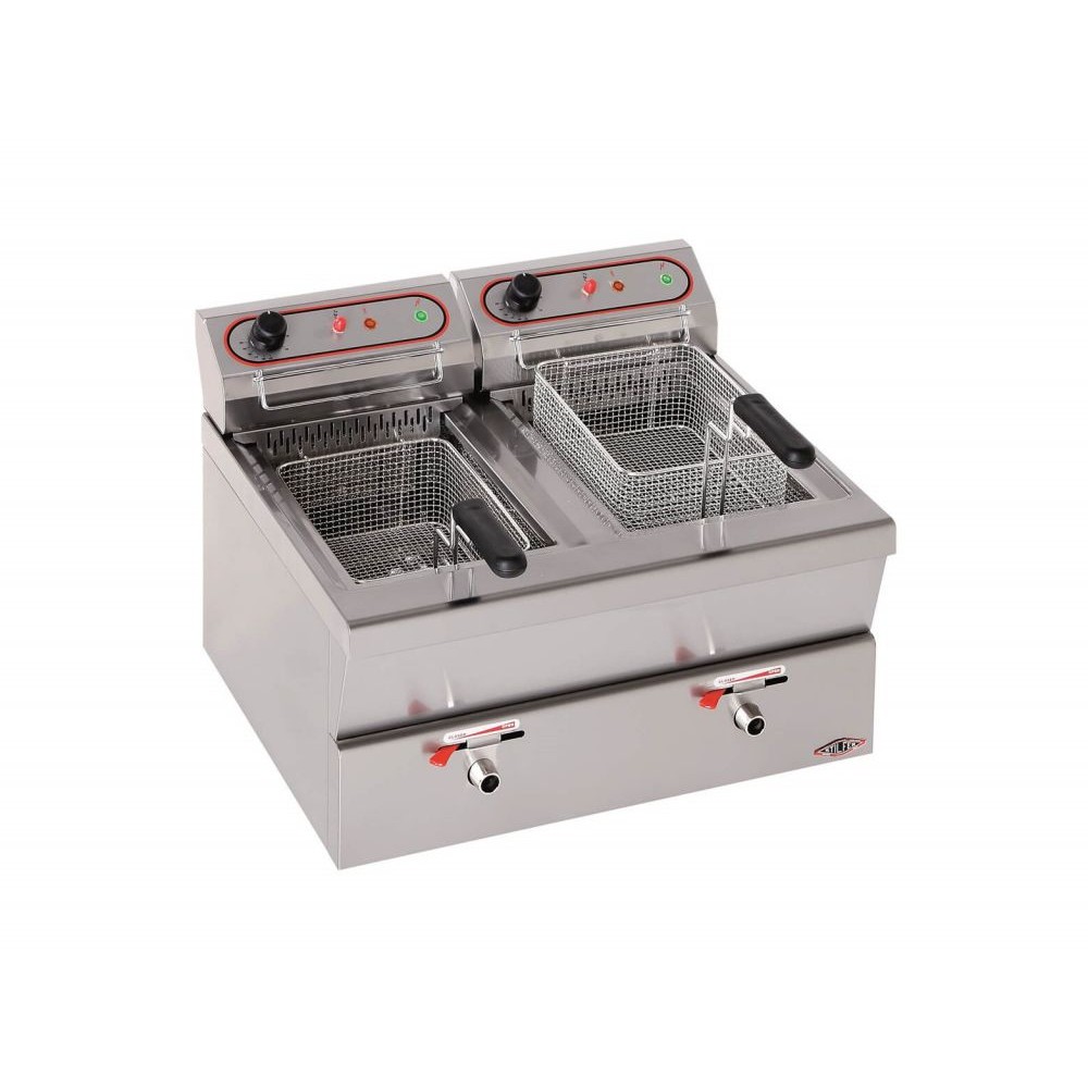 Електрически фритюрник 14+14 л., настолен, Stilfer, Италия