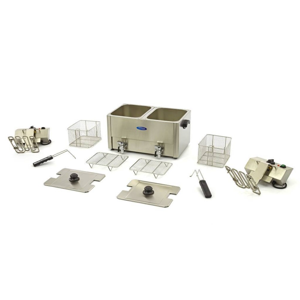 Електрически фритюрник, двоен, 8+8 л, с кранчета, Maxima, Холандия - Image 5