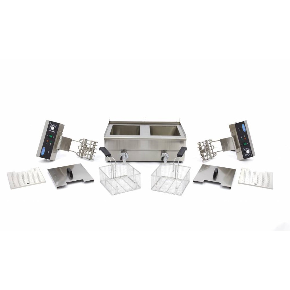 Електрически фритюрник, двоен, 16+16 л, с кранчета, Maxima, Холандия - Image 8