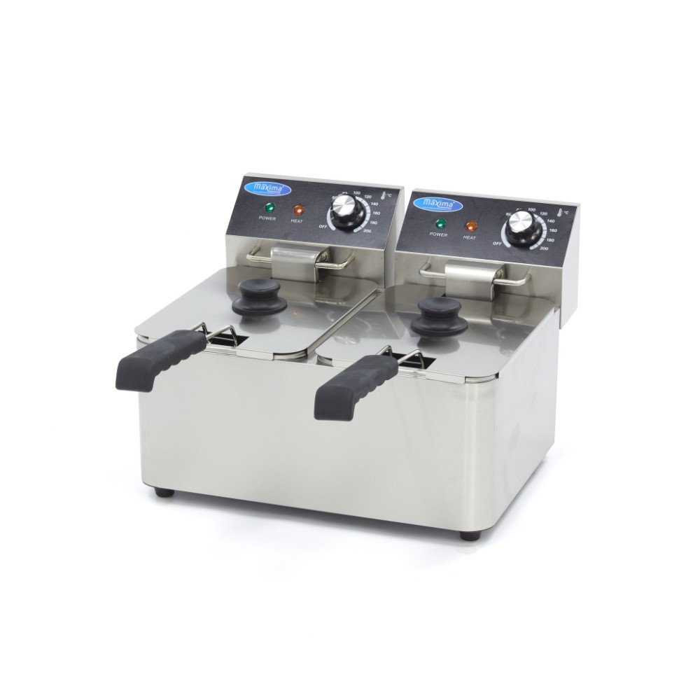 Електрически фритюрник, двоен 4+4 л, Maxima, Холандия