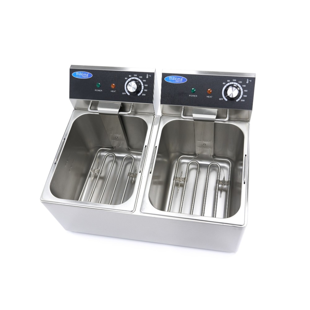 Електрически фритюрник, двоен, 8 + 8 л, Maxima, Холандия - Image 5