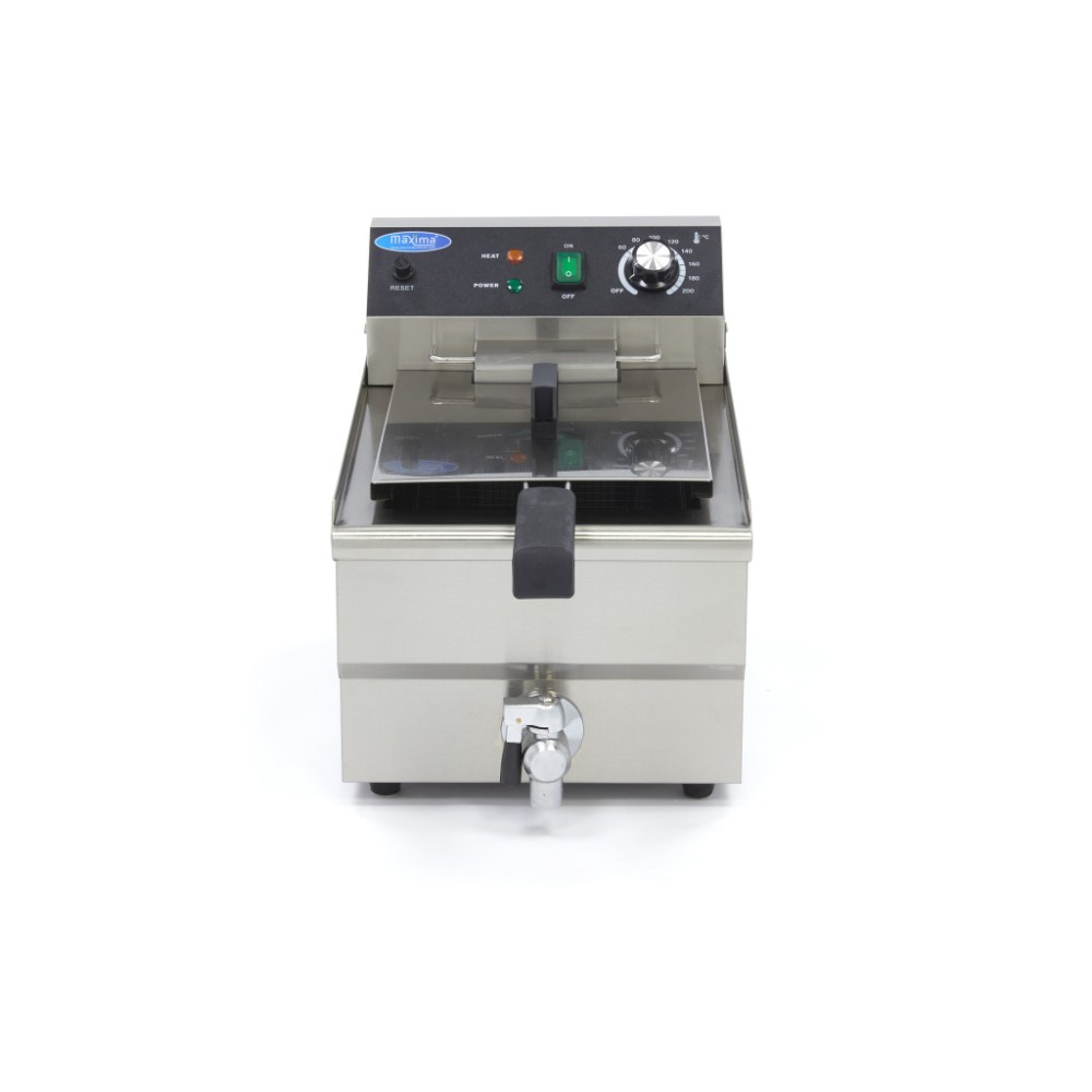 Електрически фритюрник, единичен 13 л, с кранче, Maxima, Холандия - Image 2