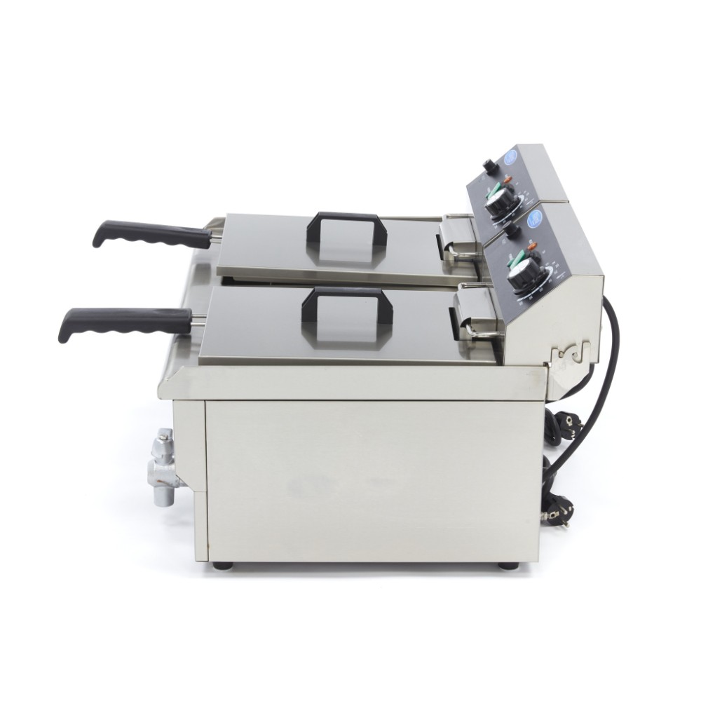 Електрически фритюрник, двоен, 13+13 л, с кранчета, Maxima, Холандия - Image 3