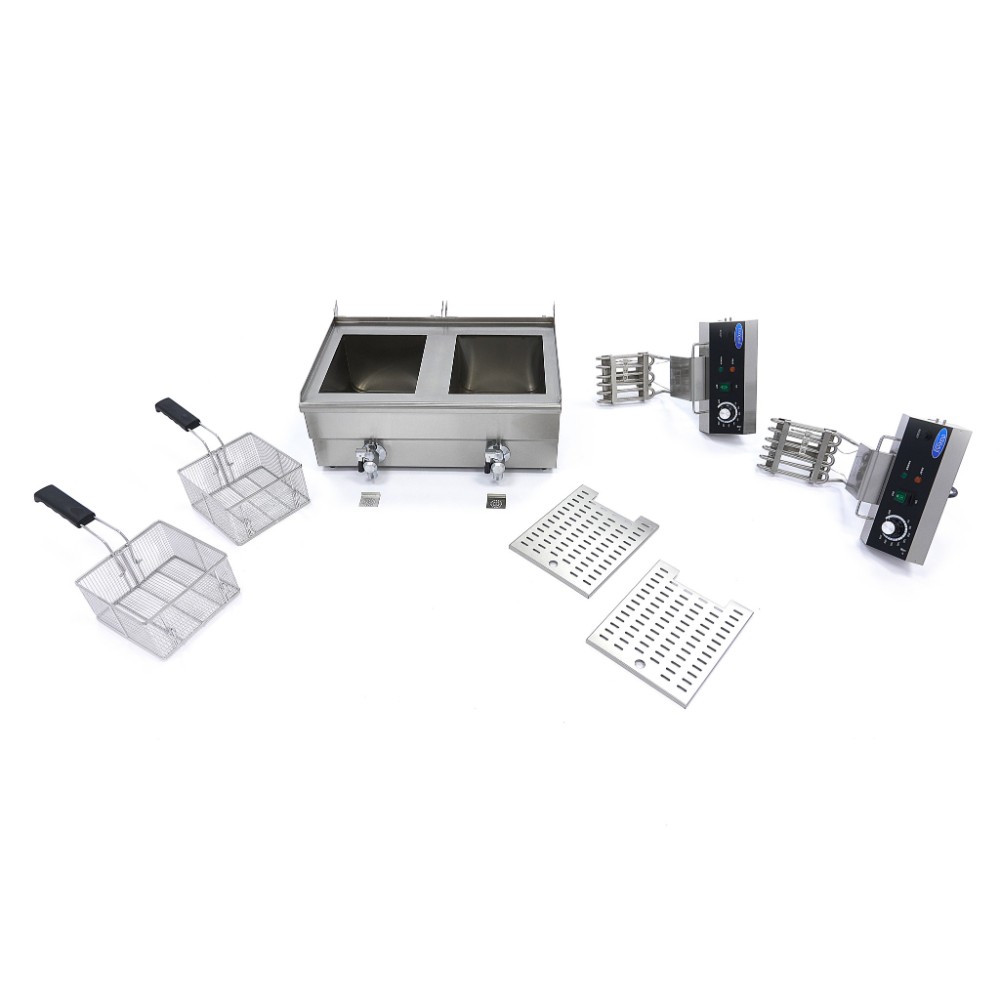 Електрически фритюрник, двоен, 13+13 л, с кранчета, Maxima, Холандия - Image 8