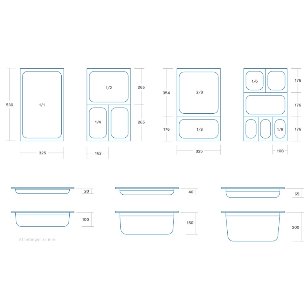 GN 1/6 от поликарбонат, Maxima, Холандия - Image 3