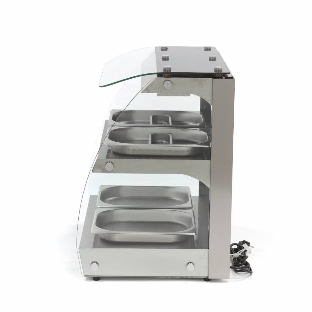 Топла витрина на две нива, 4 x GN 1/2, Maxima, Холандия - Image 3