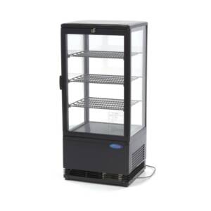 Черна десетрна демонстрационна витрина, с три рафта, 78 л, Maxima, Холандия