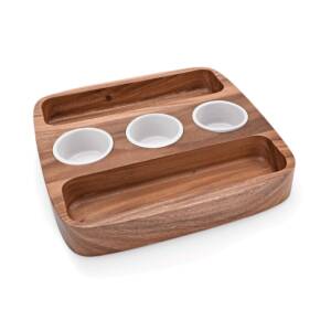 Поднос, с три купички Ф70мм. ACACIA, WAS, Германия
