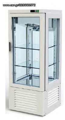 Охлаждаема витрина с два рафта, с една врата, 300 л, вентилирана, Art Steel, Гърция