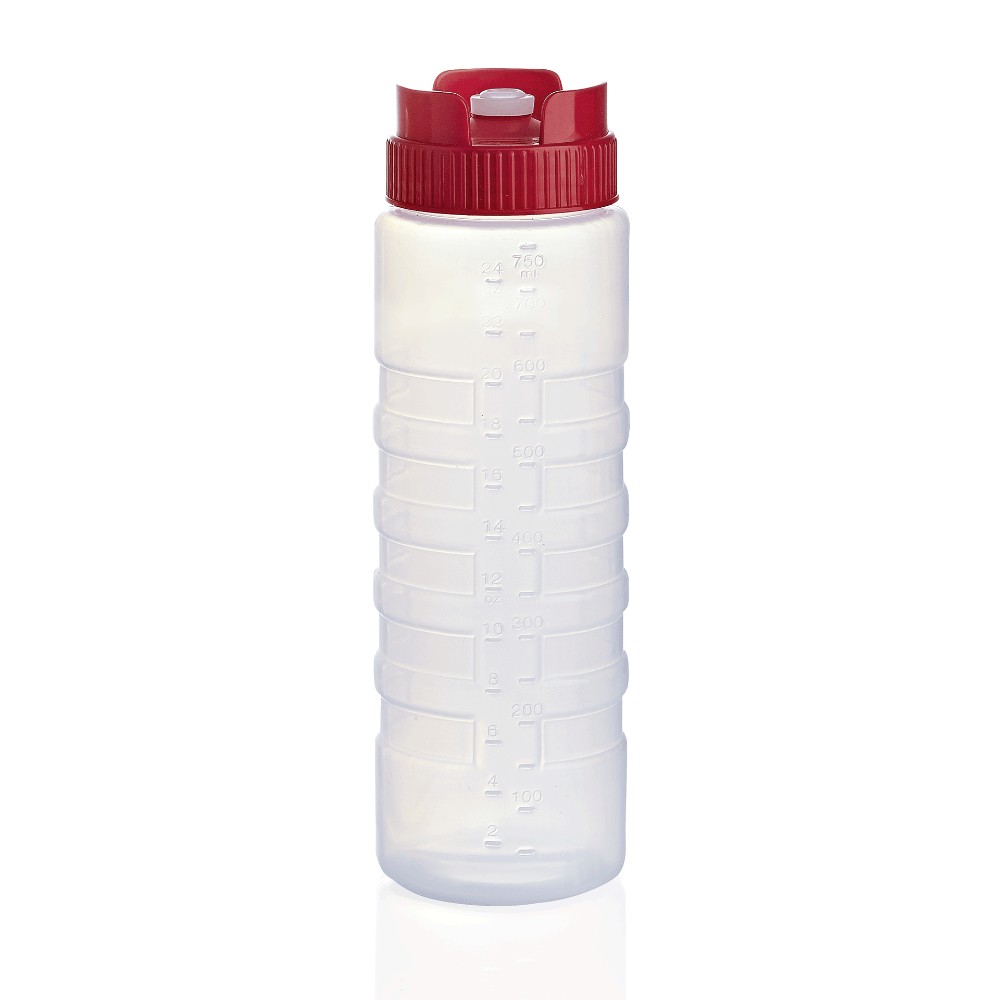 Мека бутилка с винтов капак Ф75мм С цветна винтова капачка и силиконов клапан и скала, WAS, Германия