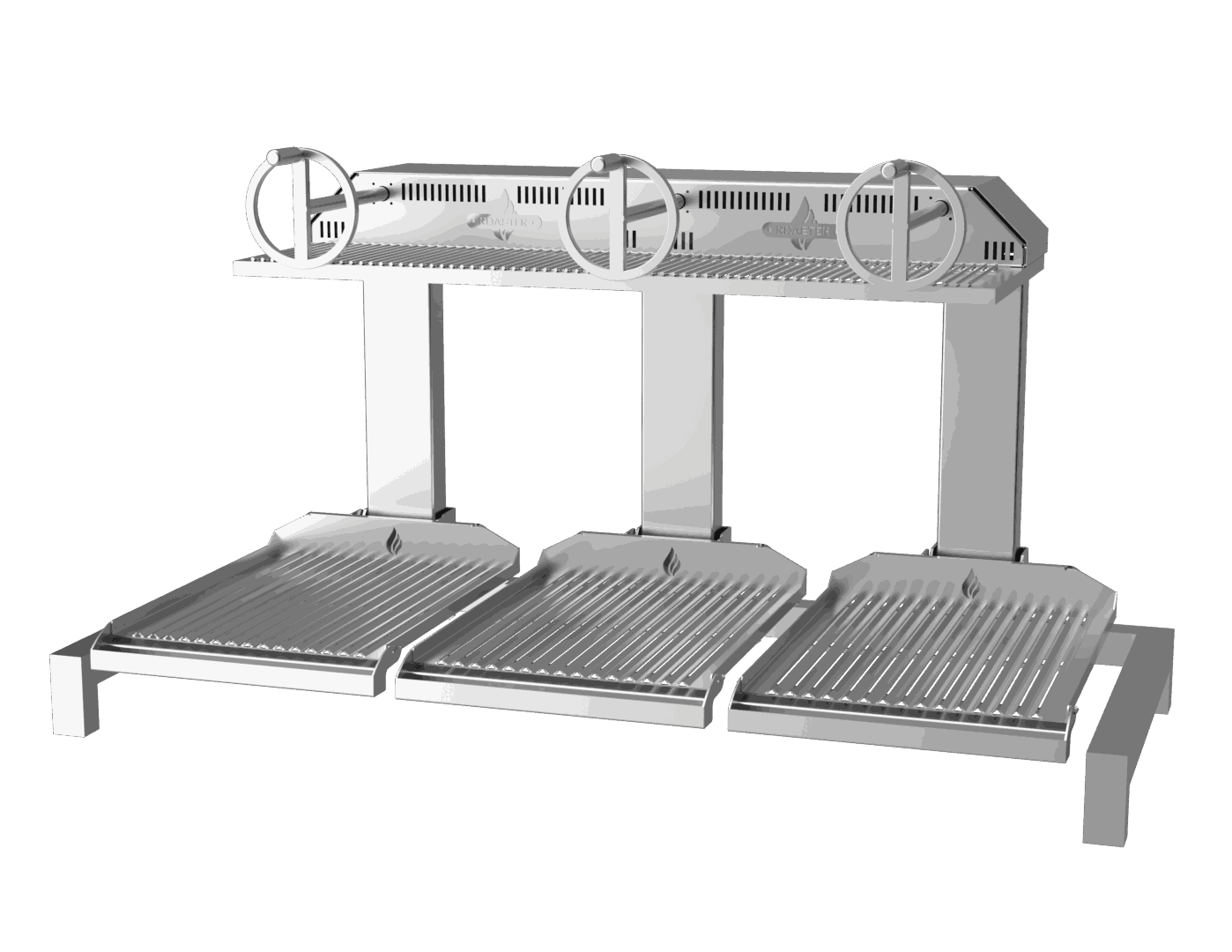 Грил тип Parrilla (Аржентински грил) на дървени въглища с шкаф, Biokan, Гърция - Image 5