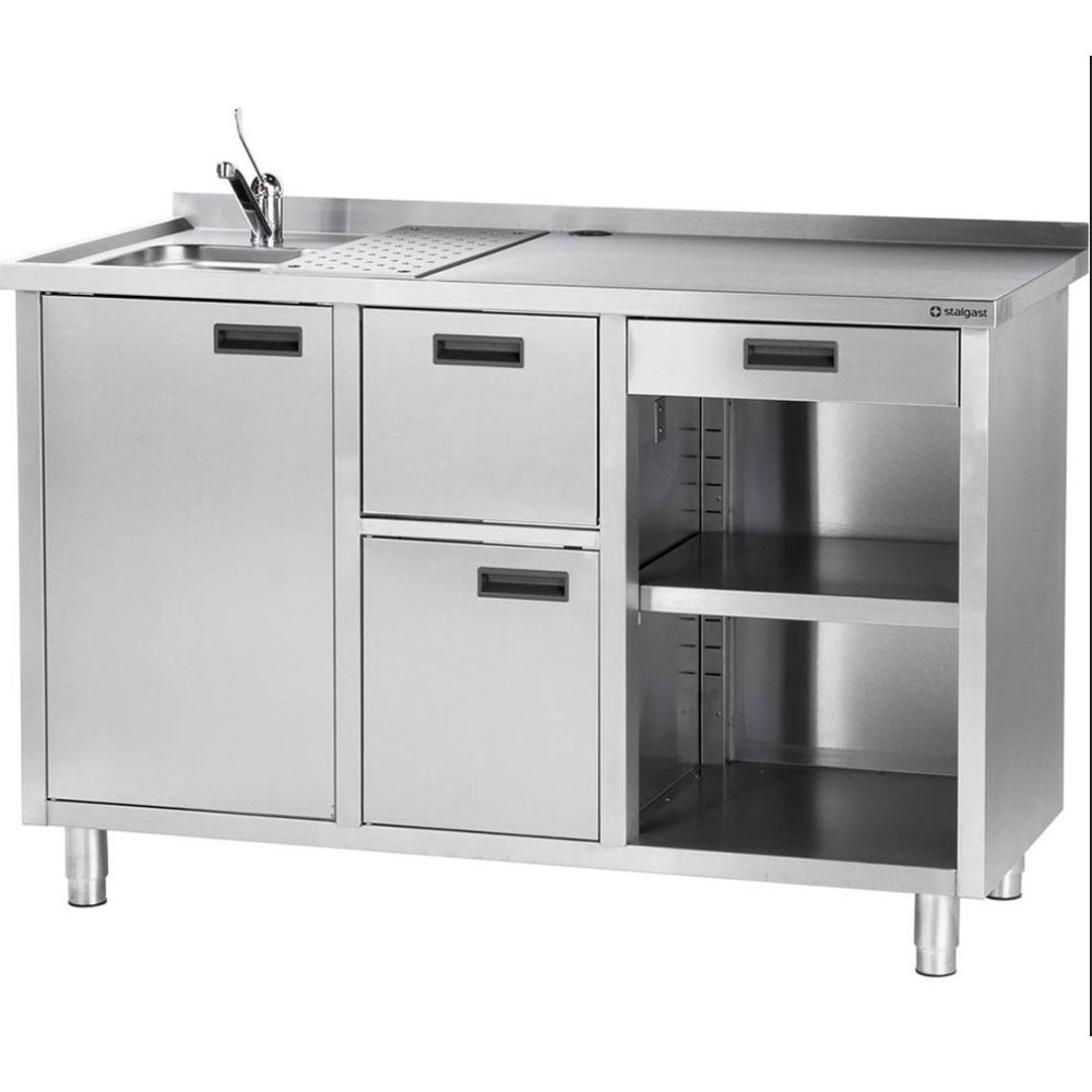 Работна маса за кафемашини с мивка, Stalgast, Полша