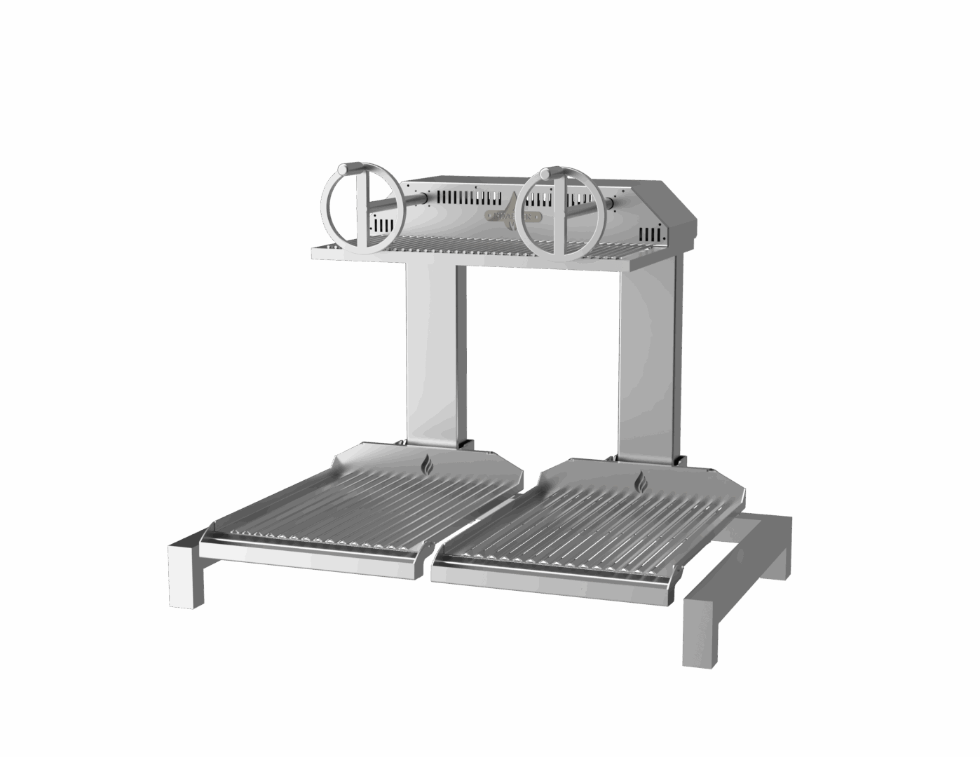 Грил тип Parrilla (Аржентински грил) на дървени въглища с шкаф, Biokan, Гърция - Image 6