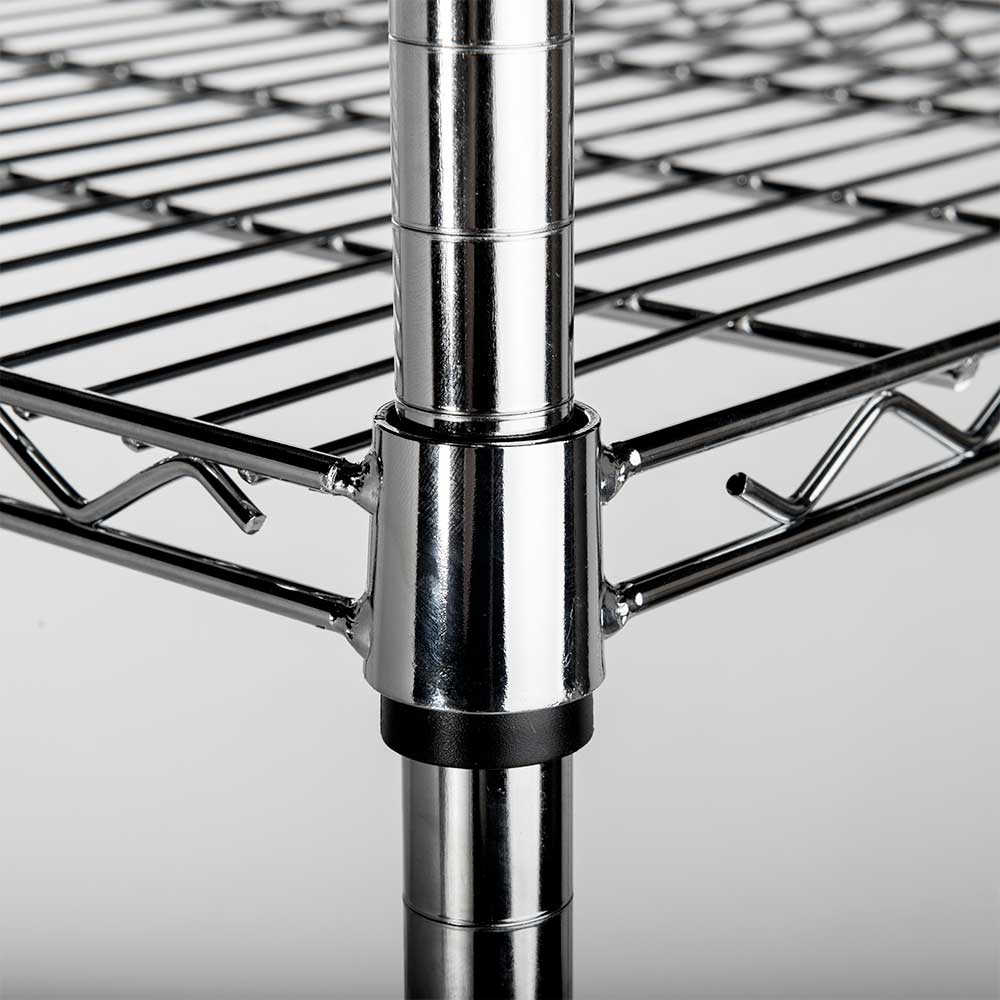 Стелаж, хромиран, 4 нива, с товароносимост до 4х150 кг, Stalgast, Полша - Image 2