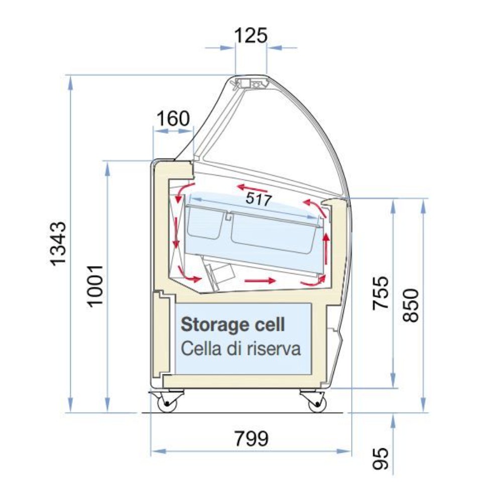 Витрина за сладолед, Inox, Combisteel, Холандия - Image 5
