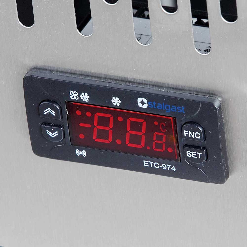 Саладета с две врати и стъклена преграда, 10 х GN 1/4, 201 л, Stalgast, Полша - Image 2