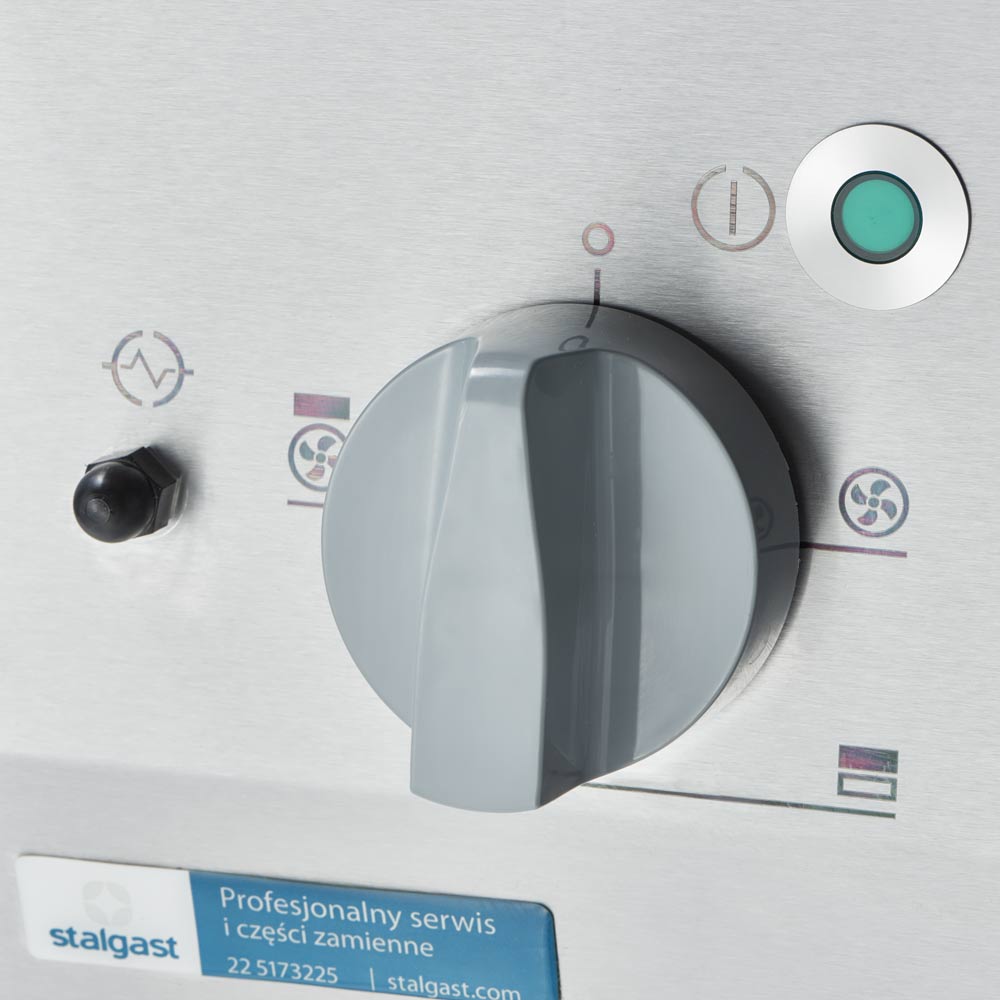 Печка с 4 горелки + електрическа фурна с конвекция, с метална врата, Stalgast, Полша - Image 3