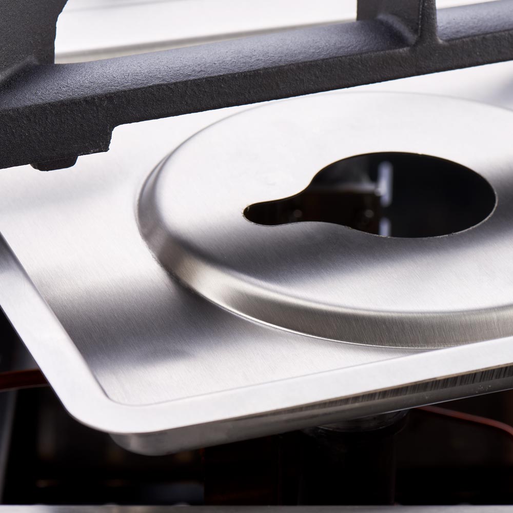 Печка с 4 горелки + електрическа фурна с конвекция, Stalgast, Полша - Image 4