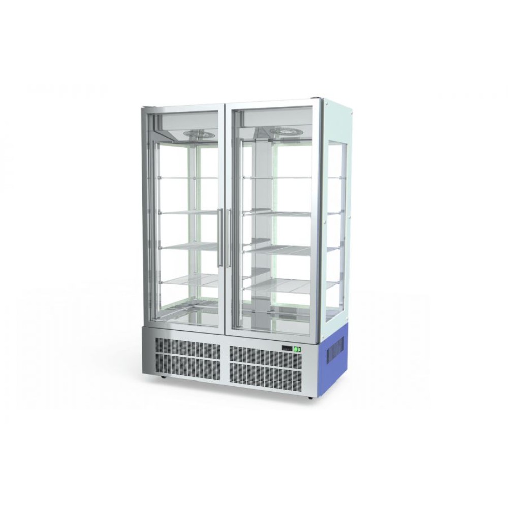 Фризерна витрина с четири рафта, с две врати, 1400 л, Art Steel, Гърция