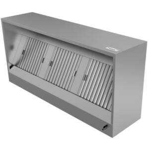 Смукателен кухненски чадър, крайстенен, правоъгълен (бокс), с вграден вентилатор (Plug&Play), 950 мм, Profektabg