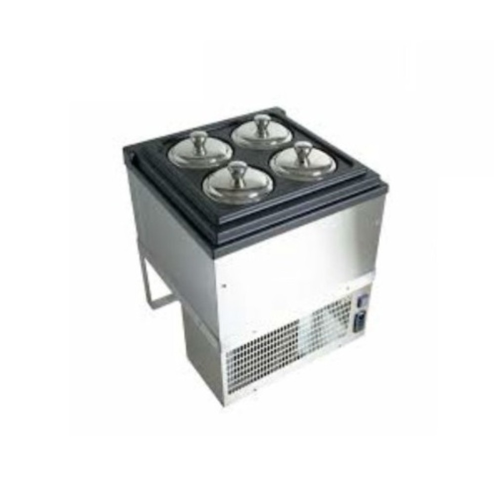 Витрина-фризер за сладолед, Н660мм, 4х2,5 л кръгли канти, Staf59, Италия