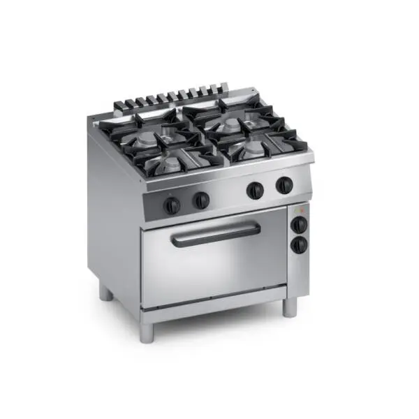 Газова печка, 4 горелки, фурна на газ 1/1 GN solution, COOX, Италия