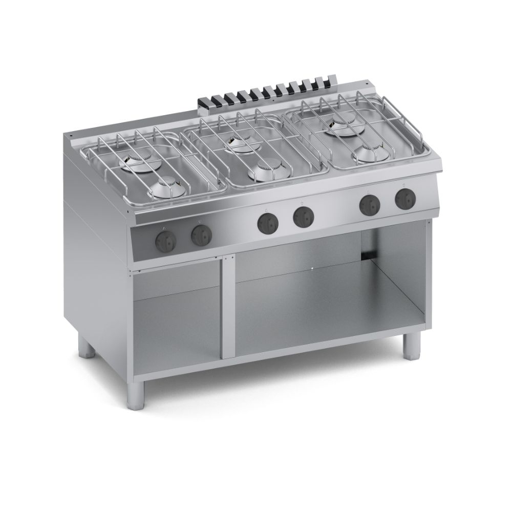 Газов котлон, 6 горелки, отворена база solution, COOX, Италия