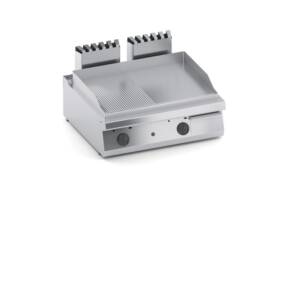 Скара на газ, 1/2 гладка 1/2оребрена, настолна 800мм Solution, COOX, Италия