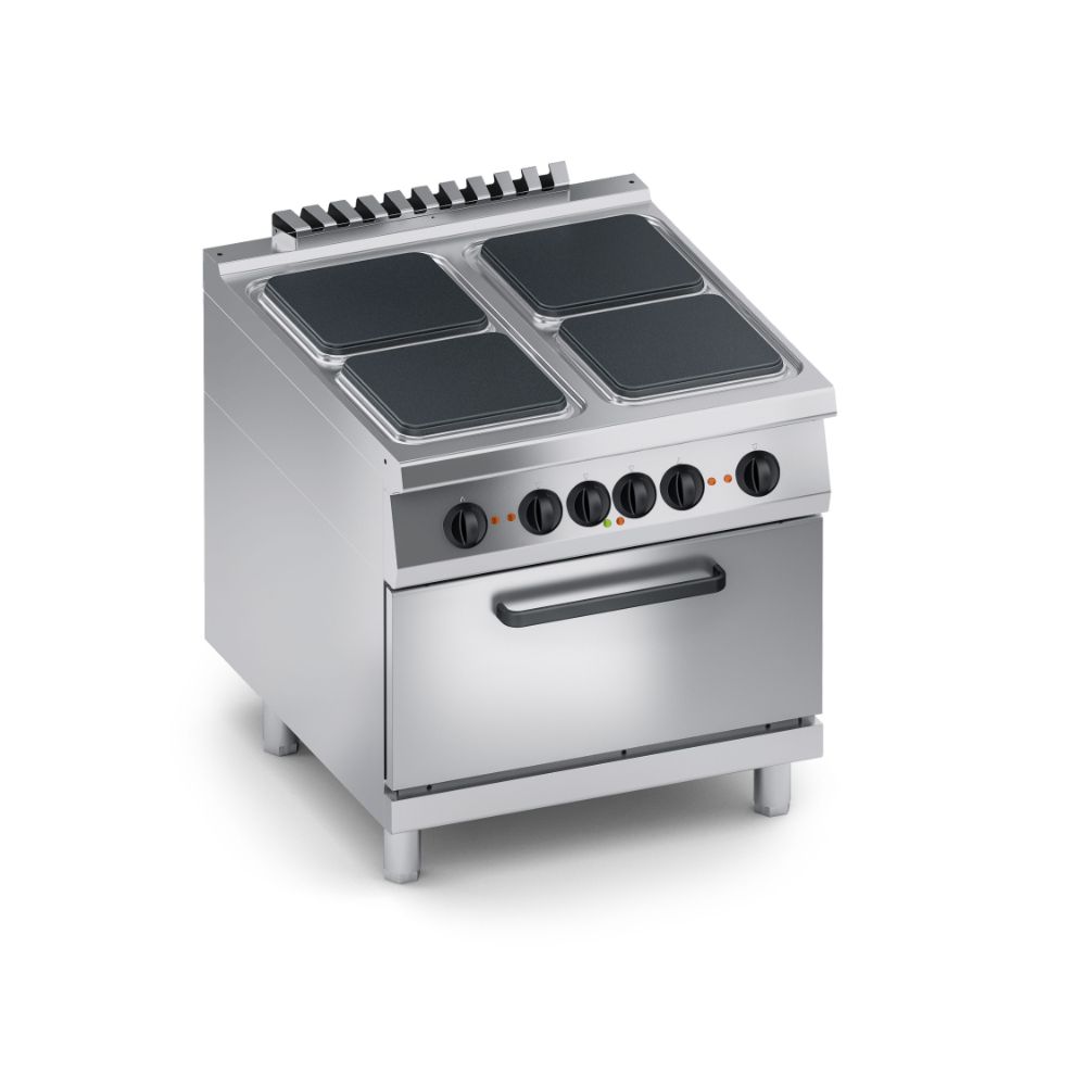 Електрическа печка с четири квадратни плочи, 900мм. COOX, Италия