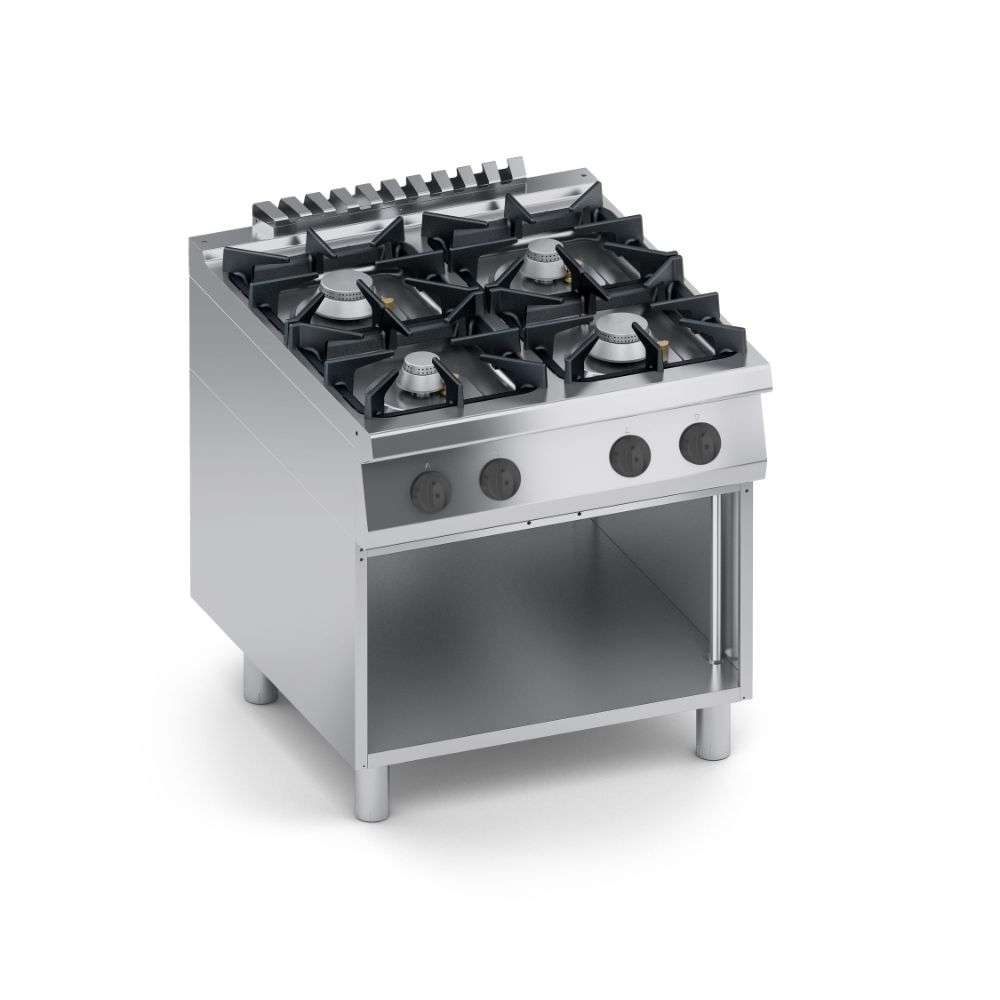 Газов котлон с четири горелки, отворена база 900мм. Performance, COOX, Италия