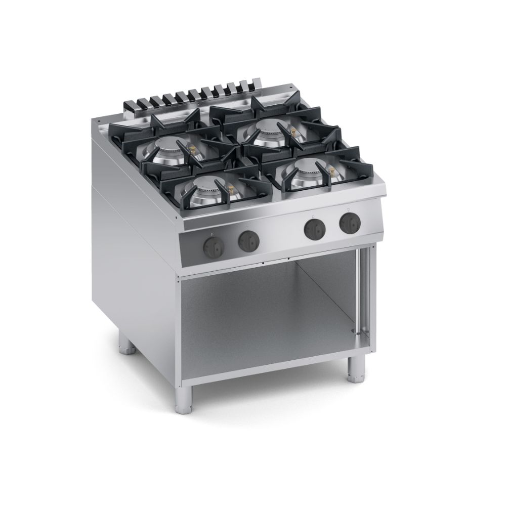 Газов котлон с четири горелки и отворена база 900мм. Solution, COOX, Италия