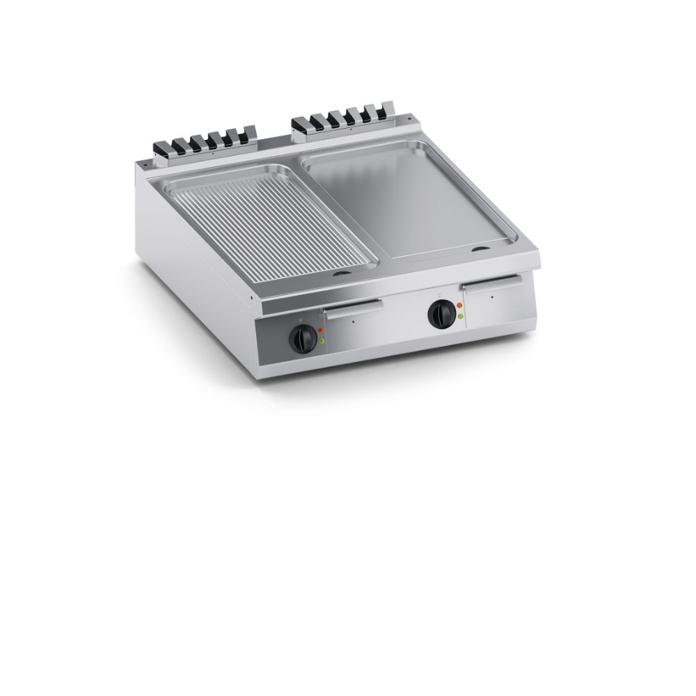 Електрическа скара, 1/2 гладка 1/2 оребрена плоча, настолна 800мм. Performance900мм., COOX, Италия