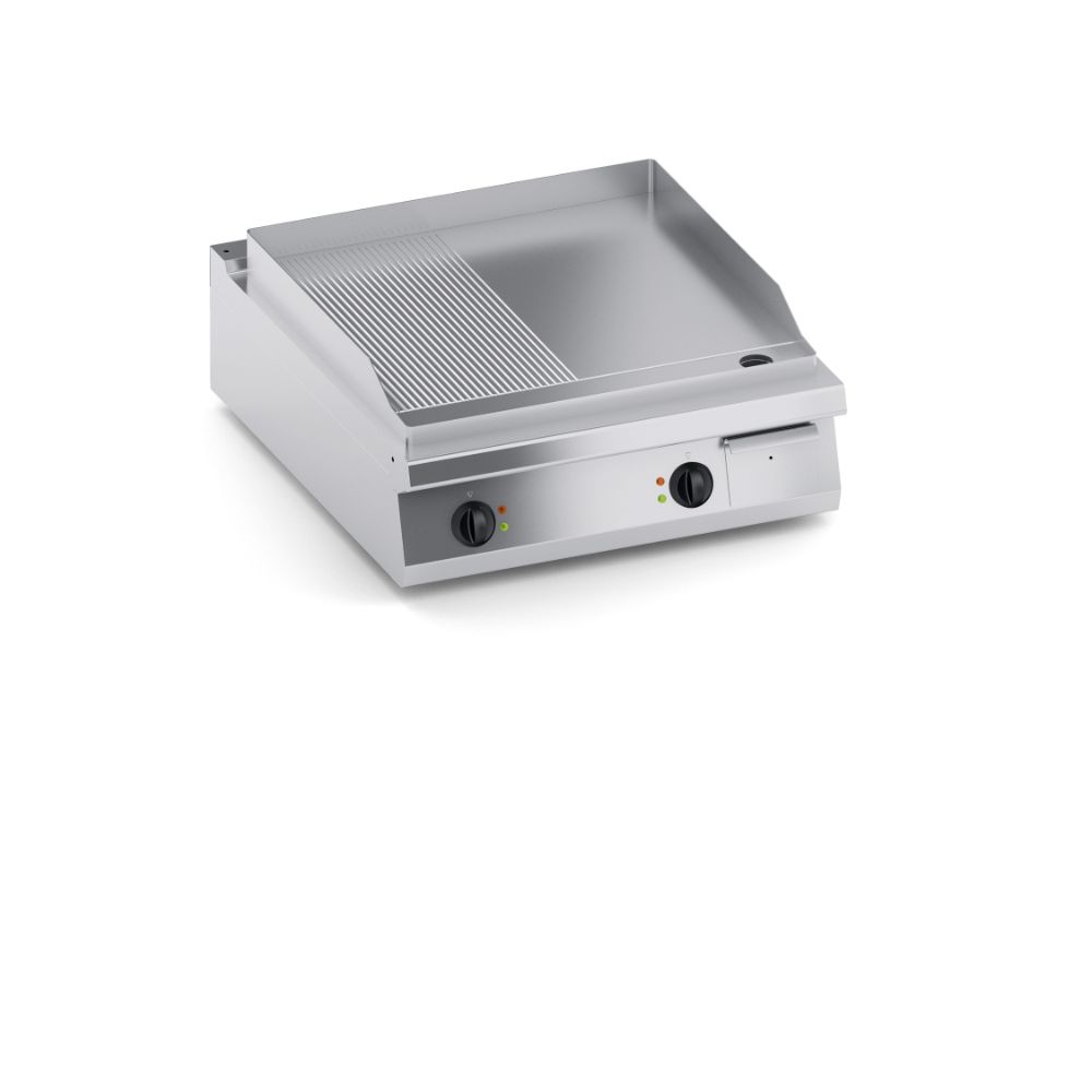 Електрическа скара, 1/2 гладка, 1/2 оребрена, настолен модел 800мм. Solution 900мм., COOX, Италия