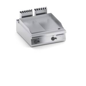 Скара на газ, 1/2 гладка, 1/2 оребрена, настолен модел 800х900мм., COOX, Италия