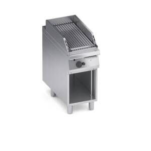 Скара с вулканични камъни за печене на риба, отворена база, 400-800х900 мм, Performance, COOX, Италия