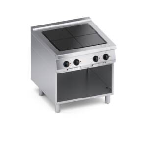 Електрически котлони с 4 квадратни плочи, отворена база 800мм. Performance 900мм., COOX, Италия