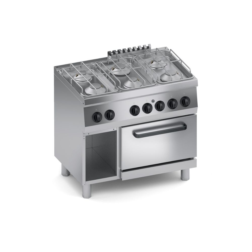 Газова печка 6 горелки, и фурна на газ 1/1, 900мм., COOX, Италия