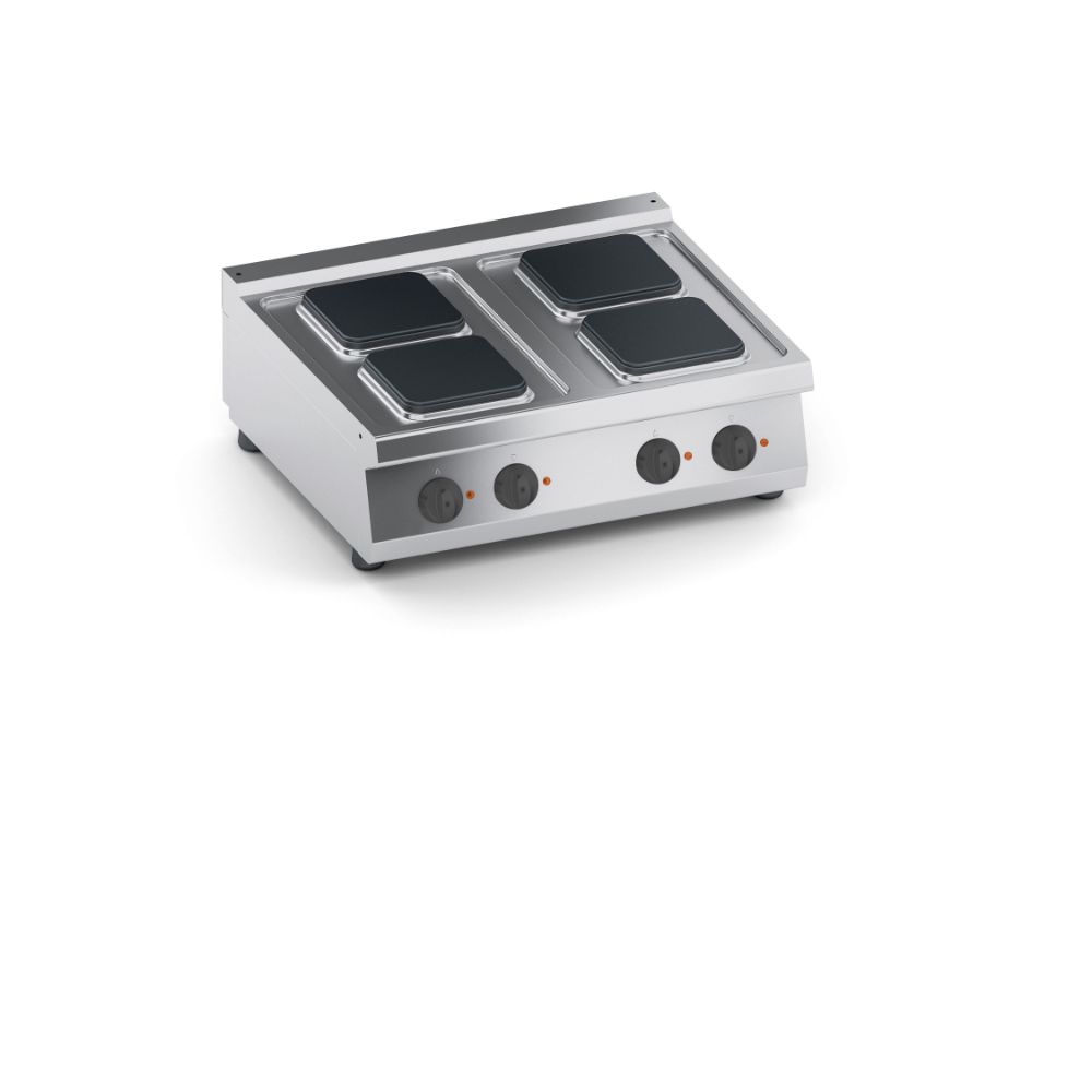 Електрически котлони с 4 правоъгълни плочи, настолен 800мм., COOX, Италия