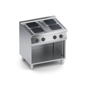 Електрически котлони с 4 правоъгълни плочи, отворена база 800мм., COOX, Италия