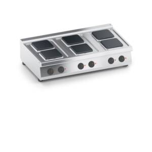 Електрически котлони с 6 правоъгълни плочи, настолен 1200мм., COOX, Италия