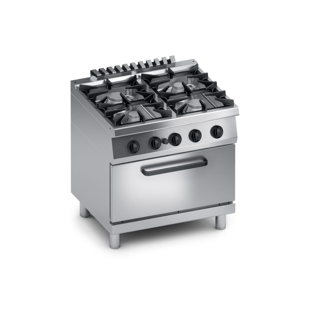 Газова печка, 4 горелки, фурна на газ 2/1 GN Performance, COOX, Италия