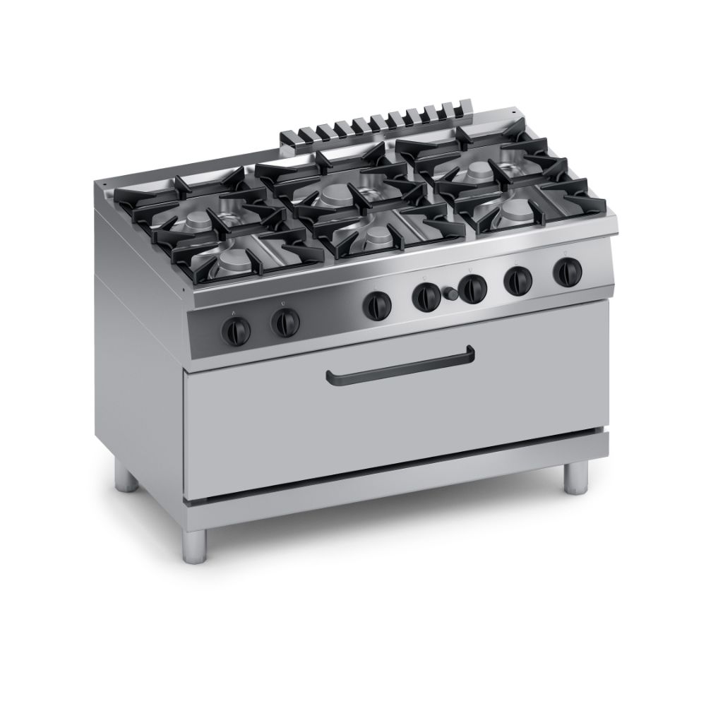 Газова печка, 6 горелки, фурна на газ 105×53 cm Performance, COOX, Италия