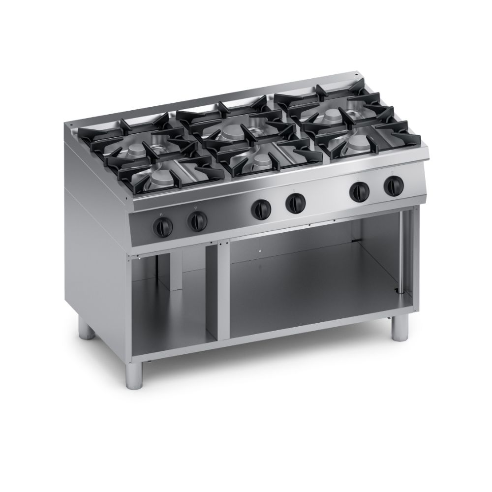 Газов котлон, 6 горелки, отворена база Performance, COOX, Италия