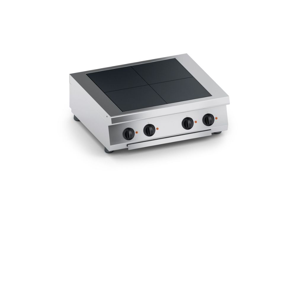 Електрически котлони с 4 квадратни плочи, настолни 800мм., COOX, Италия