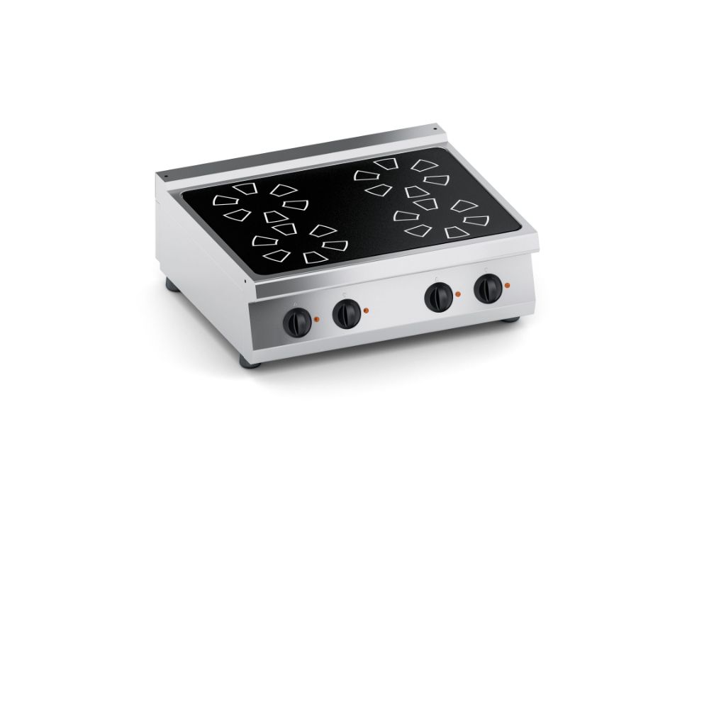 Електрически котлони с 4 ветрокерамични плочи, настолен 800мм., COOX, Италия